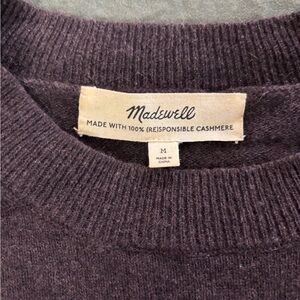 Madewell Women’s Cashmere Sweater - Dark Brown/purple